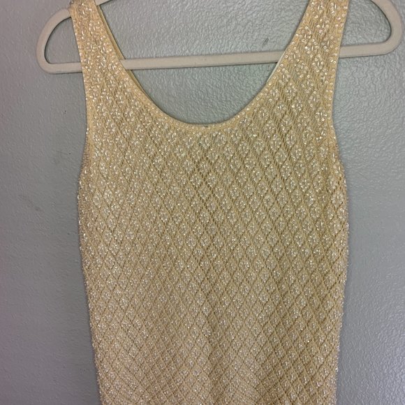 Vintage Hand Beaded Top Cyn Les - Picture 6 of 11